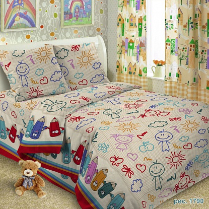 Бязь наб 150 пл125 о/м 1790/1 детс.