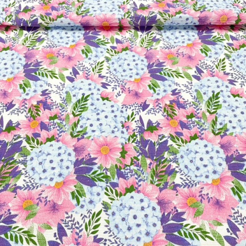 Полотно ваф. наб. 150см Гортензия 804-1П