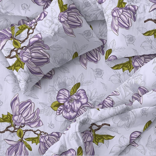 Бязь наб 220 Магнолии 168/2/12