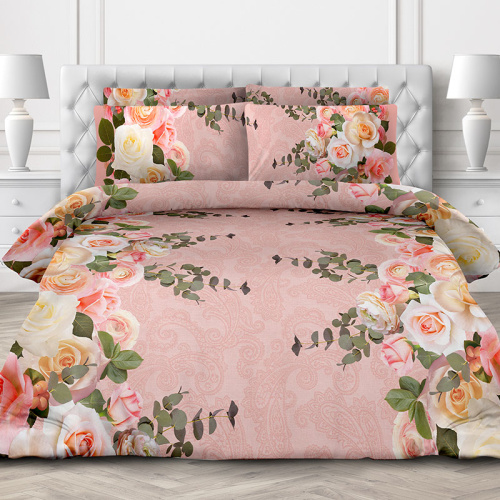 Бязь наб. 150 Розовые розы 13089/1