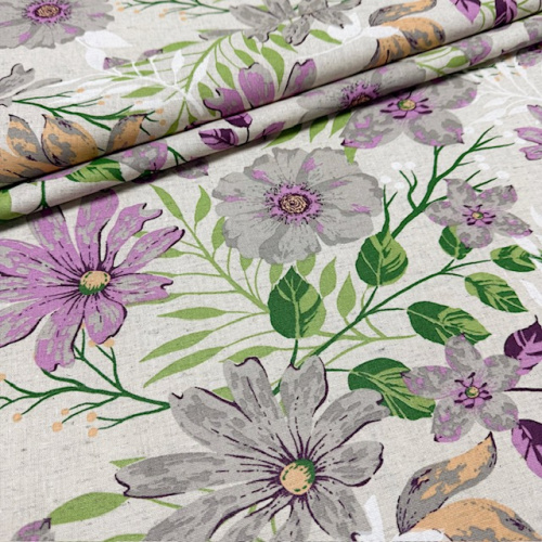 Ткань п/лен п/вар. шир 150см Камелия 21572