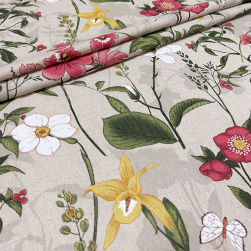 Ткань п/лен п/вар. шир 150см Льняная весна 1670