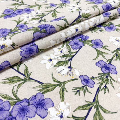 Ткань п/лен п/вар. шир 150см Дикая вишня 1660/2