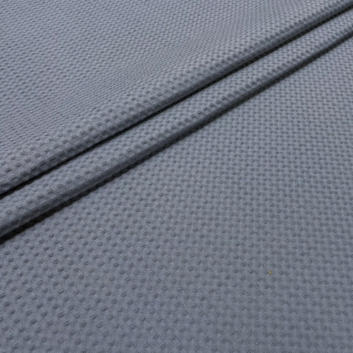 Полотно вафельное гк 150см (клетка 7х7) серый 2077