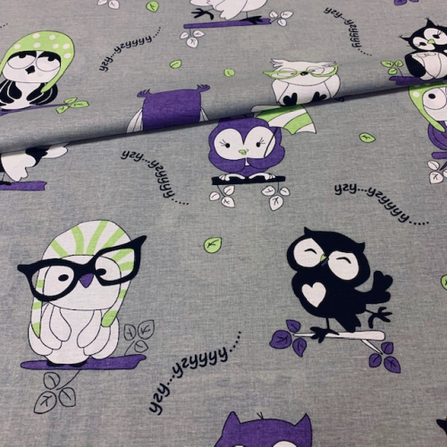 Бязь наб. 150 Совы 8122/1