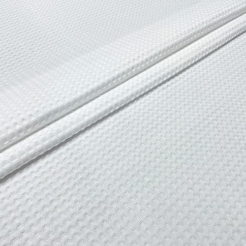 Полотно вафельное 150см (клетка 7х7) белый