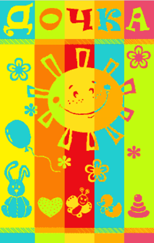 Полотенце махровое птк 100*160 Дочка