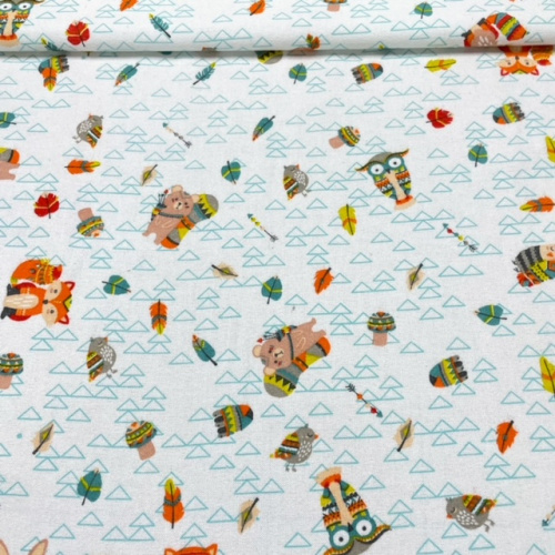 Фланель дет 90 см рис 793-3П лесная история бз.