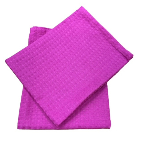Вафельное полотенце 45*70 фуксия