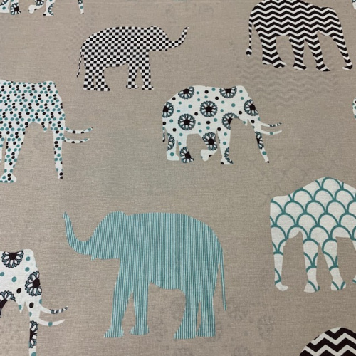 Бязь наб. 150 Слоны на сер. 8118/2