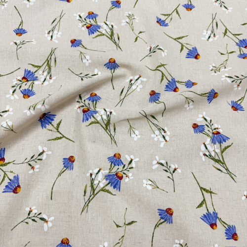 Ткань п/лен п/вар. шир 150см Альпийская ромашка 1719/2