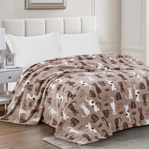 Плед Велсофт 150*200 Коты