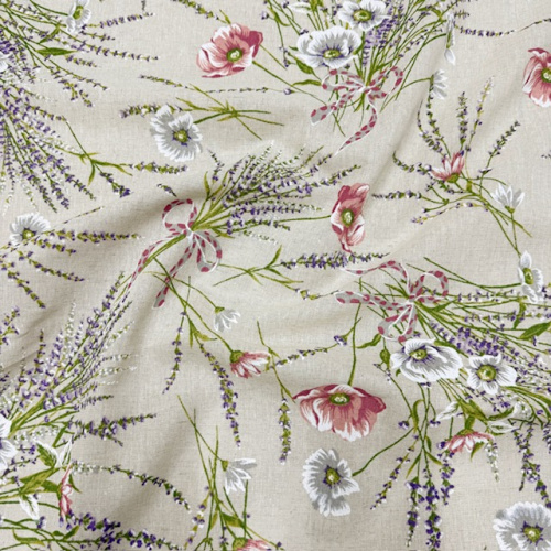 Ткань п/лен п/вар. шир 150см Прованс 1437