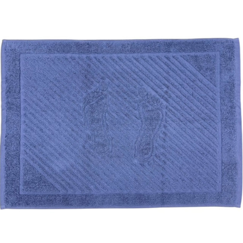 Полотенце махровое 50*70 пл.700 т.синий (ножки)