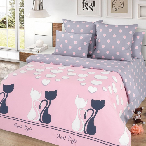 КПБ семейный "Миланика" поплин ЛяМурр