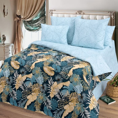 КПБ 1,5 сп."Миланика" поплин Экзотика