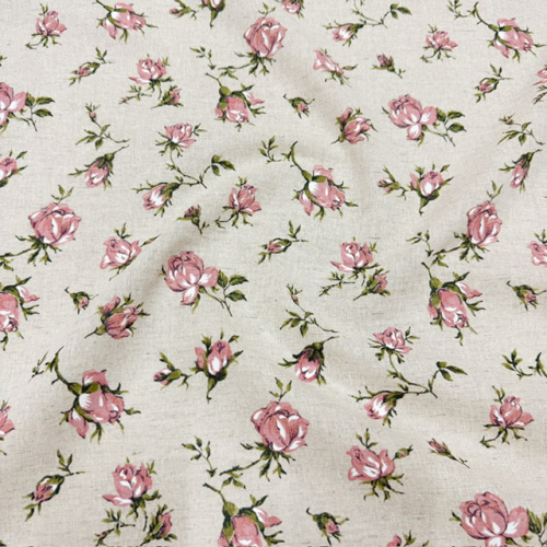 Ткань п/лен п/вар. шир 150см Розочки Марлен 1613