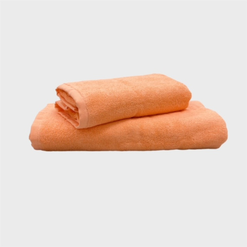 Полотенце махровое без бордюра 40*70 пл.420 оранжевый (Узбек)