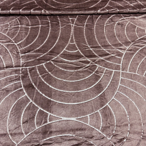 Велсофт жаккард темный мокко (геометр.)