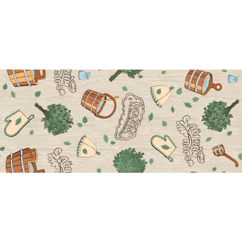 Полотно ваф.наб. 150см Поддай жару 62178/1