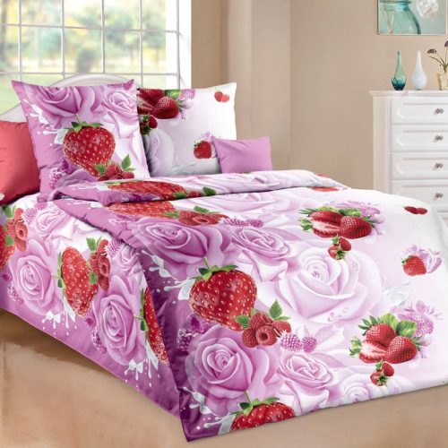 Бязь наб. 150 Клубника со сливками 20795/1