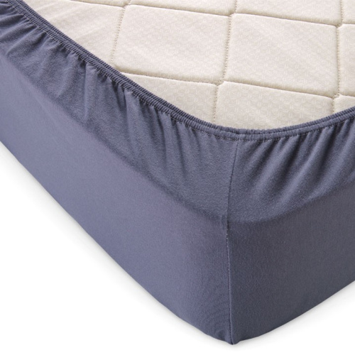 Простыня трикот.на рез.Р010Т 90*200*20 графит