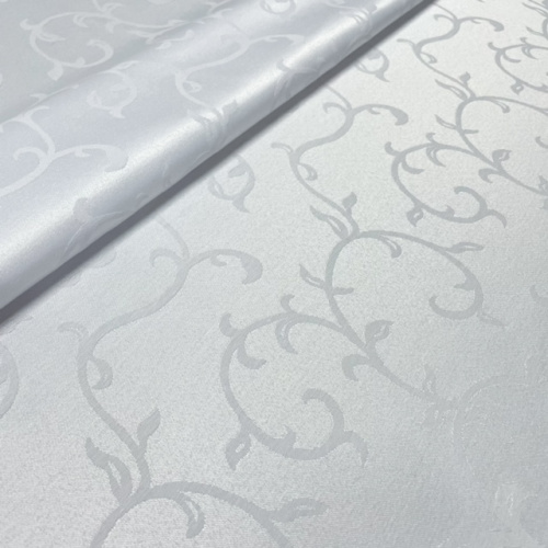 Ткань скатерная Журавинка белая