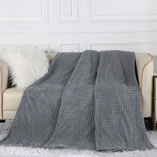 Плед Велсофт 150*200 Клетка (стальн.)