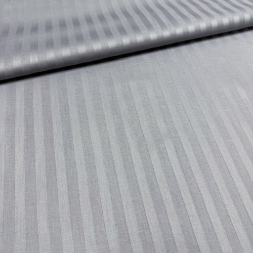 Сатин-страйп 240см полоса "1х1 см" серебро