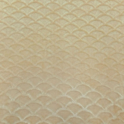 Велсофт жаккард песочный (ракушки)